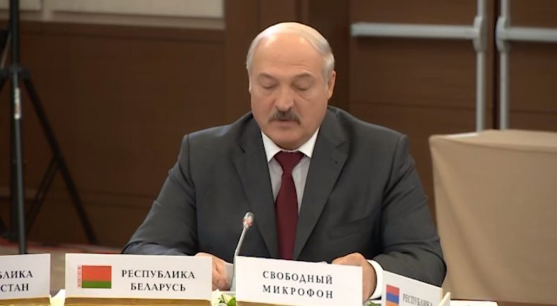 Президент Беларуси Александр Лукашенко. Кадр трансляции