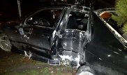 Водитель BMW врезался в столб в Алматы