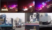 Парад полицейских машин на Аль-Фараби в Алматы сняли на видео