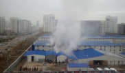 Дым в общежитии "Абу Даби Плаза": Горела техника и мебель