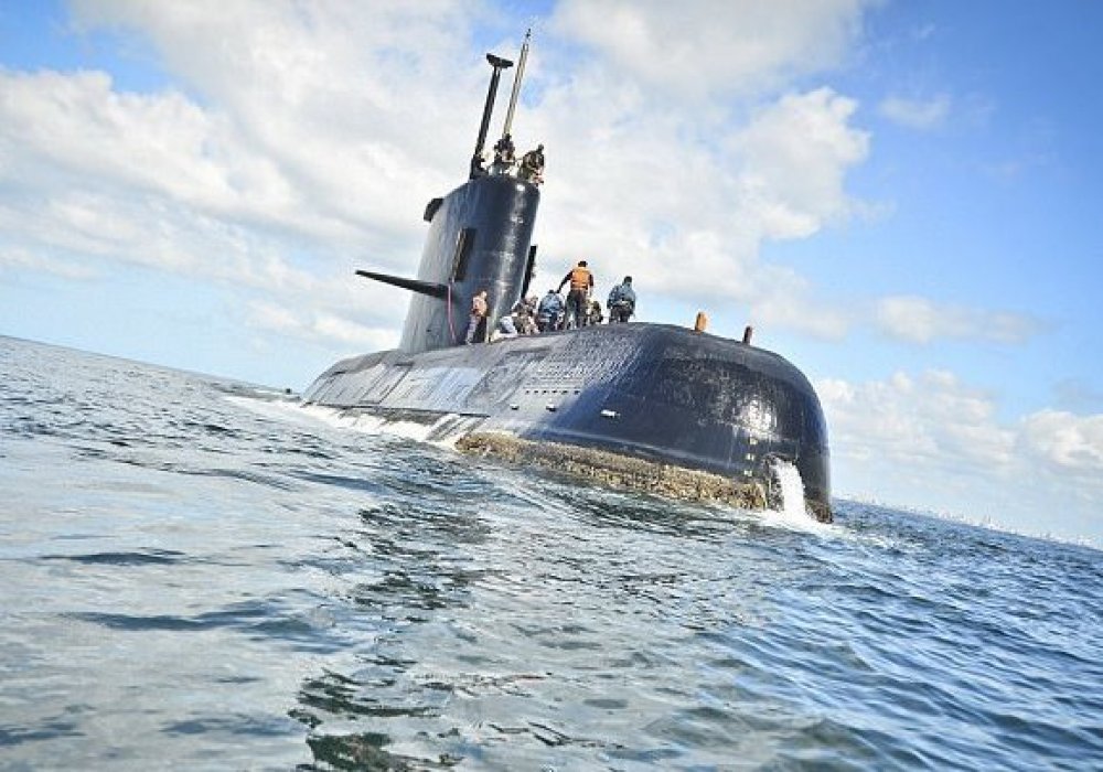 Подводная лодка ВМС Аргентины "Сан-Хуан". © EPA