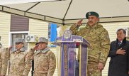 Военный городок построил Казахстан на границе с Кыргызстаном