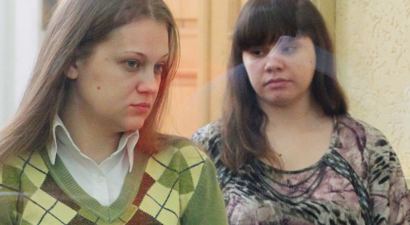 Анастасия Синельник (слева) и Виктория Таривердиева. Фото © РИА Новости/ Федор Ларин