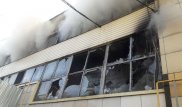 Крупный пожар произошел на Джандосова - Саина в Алматы