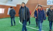 Исекешев осмотрел новый спорткомплекс