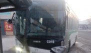 Автобус врезался в остановку после ДТП в Астане