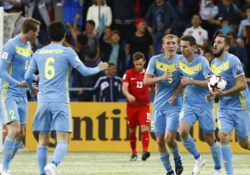 Эпизод игры Казахстан-Польша в 2016 году. © Reuters