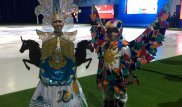 Школьник в костюме "Рухани жаңғыру" выиграл новогодний конкурс в Петропавловске