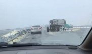 Две фуры перевернулись на трассе в Алматинской области