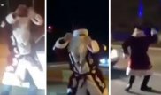 Танцующего Деда Мороза из Жанаозена ищет полиция