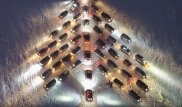 Автолюбители Казахстана запустили новогодний флешмоб