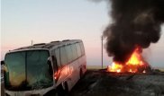 Водитель авто погиб в столкновении с пассажирским автобусом в СКО