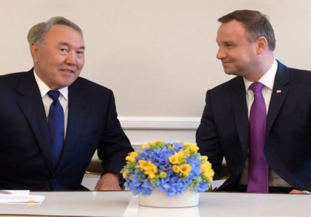 Назарбаев встретился в Нью-Йорке с президентом Польши