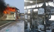 В ЮКО бизнесмены-односельчане помогут семьям выживших в сгоревшем автобусе