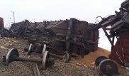 5 грузовых вагонов сошли с рельсов в Атырауской области
