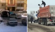 Как полицейские помогают казахстанцам в морозы: в Сети появились видео
