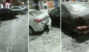 "Снес три машины и скрылся". Водителя внедорожника нашла полиция в Кокшетау