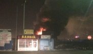 Крупный пожар произошел на рынке в Астане
