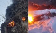 Темиртаусцы жгут покрышки, чтобы отогреть водопровод