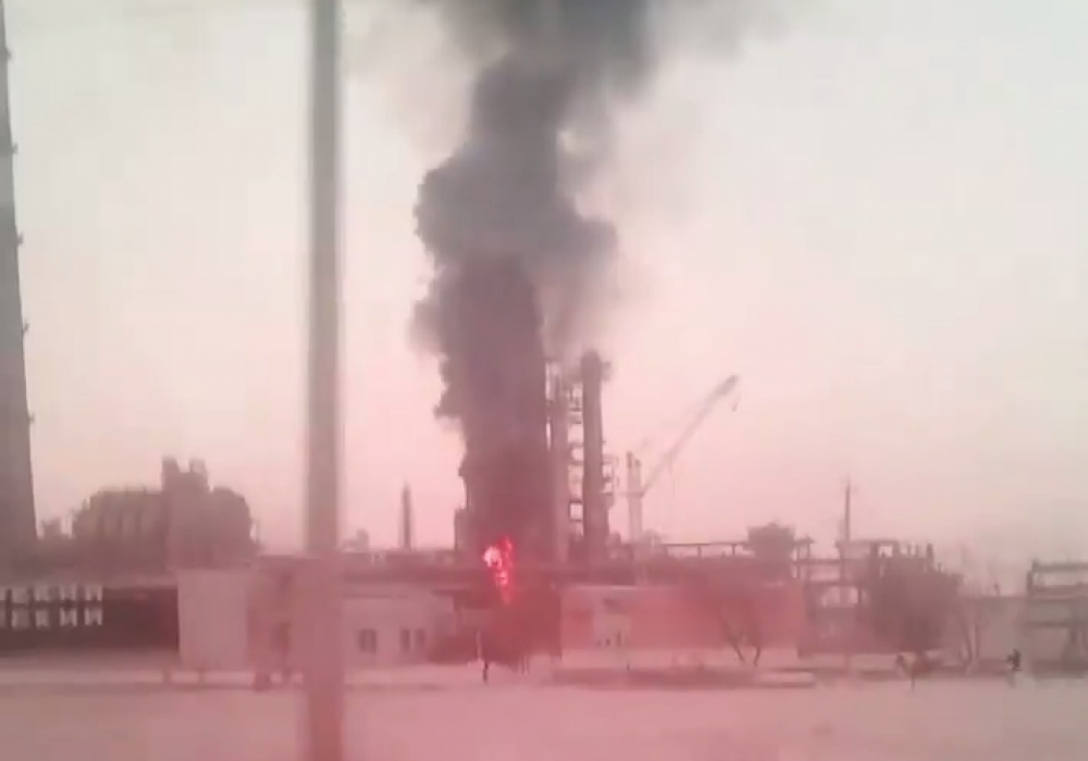 Комплекс нефтепереработки горел в Павлодаре