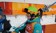 16-летняя могулистка из Казахстана выступила на Олимпиаде-2018