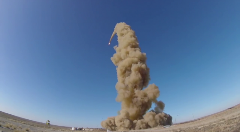 Кадр из видео запуска ракеты в ноябре 2017 года