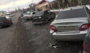 5 машин, включая патрульное авто, повредил пьяный угонщик в Алматы