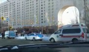 Полиция оцепила район Дома министерств в Астане