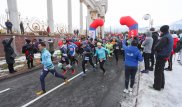 1000 любителей бега приняли участие в Зимнем забеге Алматы Марафона