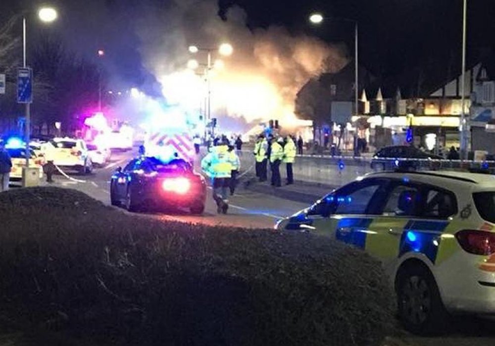 Сильный взрыв прогремел в британском городе Лестер