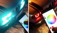 Видео с разноцветными фарами на авто прокомментировали в полиции РК