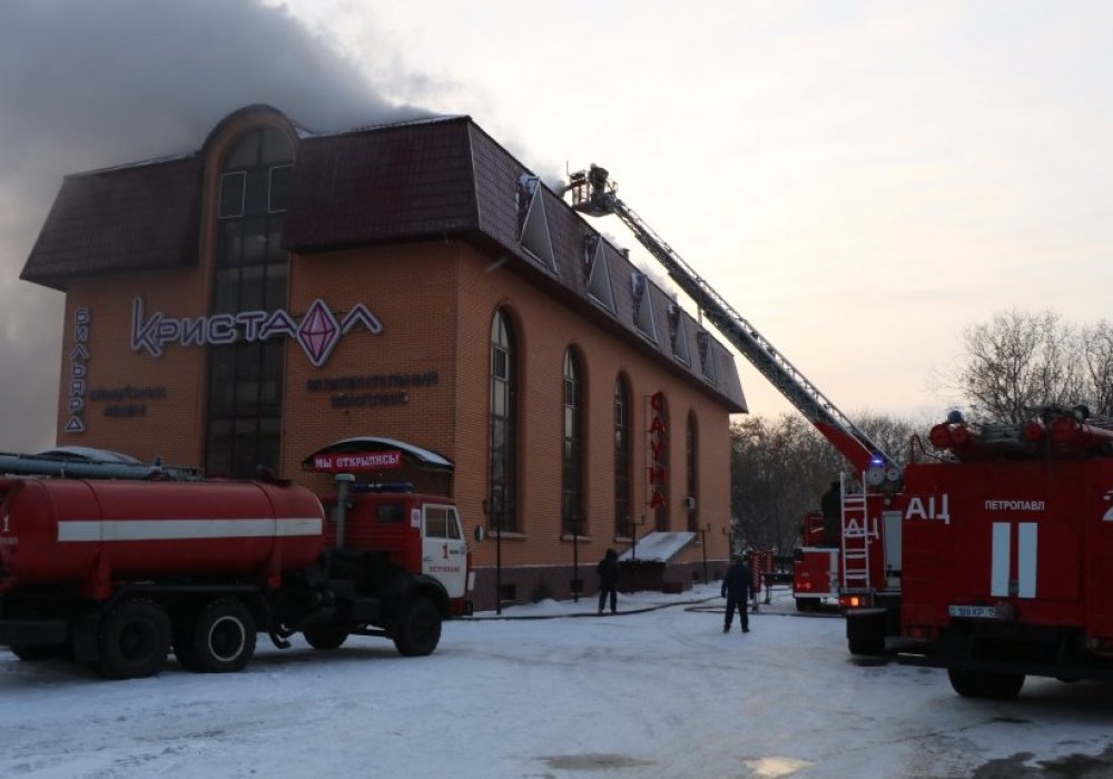 Развлекательный комплекс горел в Петропавловске