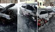 Автомобиль полностью сгорел в пригороде Астаны