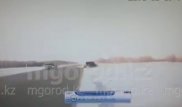 Видео смертельного ДТП с участием полицейского авто в ЗКО появилось в Сети