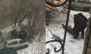 На мужчину упала крыша дома в Караганде