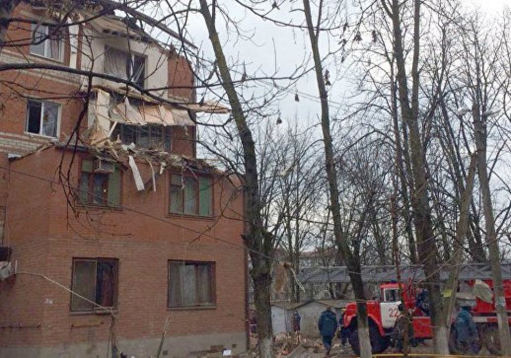 Стена дома обрушилась в Краснодаре из-за взрыва газа