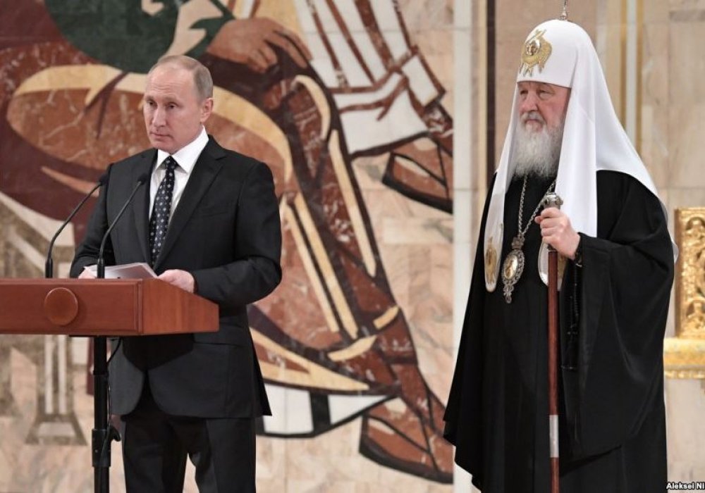 Владимир Путин и патриарх РПЦ Кирилл. © currenttime.tv