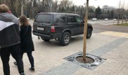 Внедорожник на тротуаре в Алматы: водитель наказан