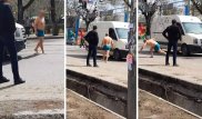 Мужчина крушил проезжавшие авто в центре Алматы