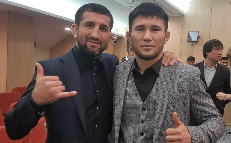 Расул Мирзаев и Ержан Естанов. © instagram/fightingsubmission