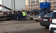 Массовое ДТП в Астане: столкнулись КамАЗ, "Газель" и три авто