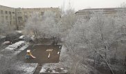 Алматинцы делятся фото первоапрельского снега, который выпал вместо дождя