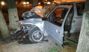 В Алматы 25-летний водитель Volkswagen погиб врезавшись в дерево