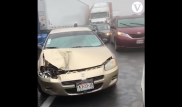 ДТП с 50 авто в Мексике попало на видео