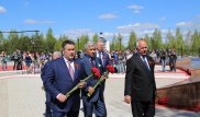 Наша задача - донести правду о войне - Тасмагамбетов посетил мемориал казахстанцам в Ржеве