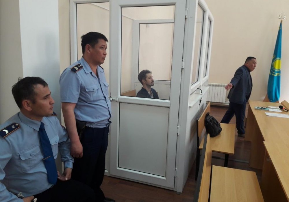 Рустам Давлетшин в зале суда. © Tengrinews.kz.