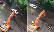 Демонтаж рельсов на Байтурсынова в Алматы сняли на видео сверху