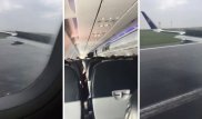 Видео из самолета, выкатившегося с полосы в аэропорту Астаны, появилось в Сети