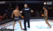 Бойцы MMA ослушались рефери и учинили разборку в октагоне