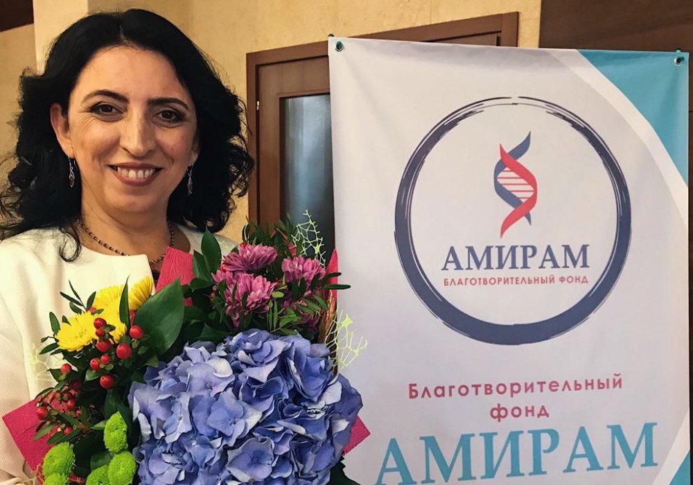 Марина Чейшвили основатель Блготворительного фонда "Амирам". 